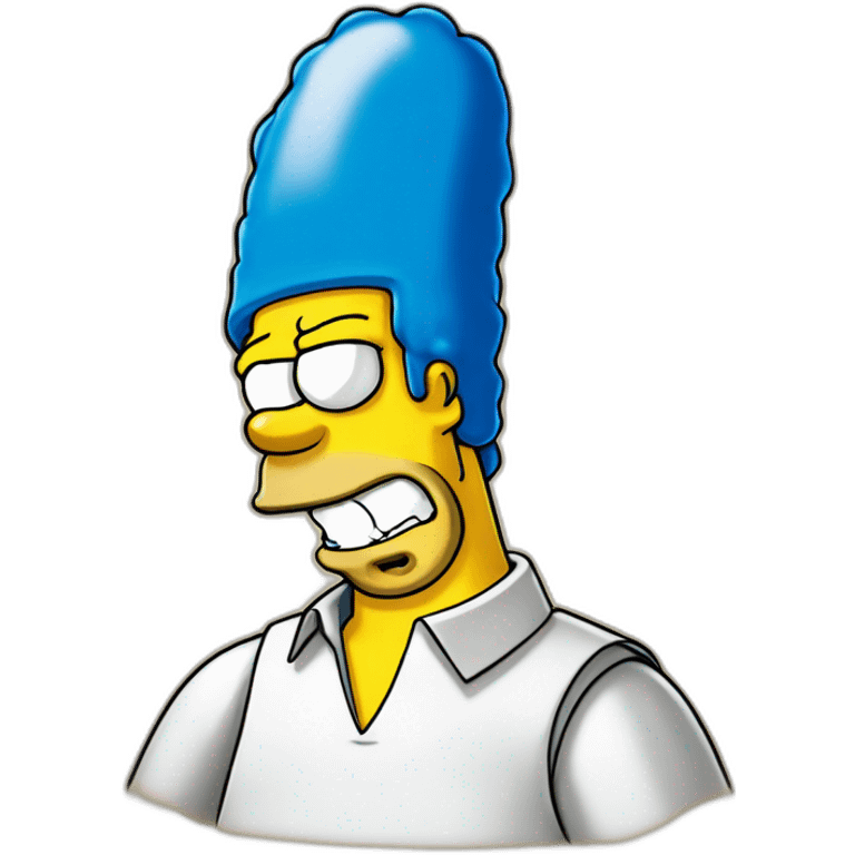 Create the wonder and delight of Homer Simpson's face emoji