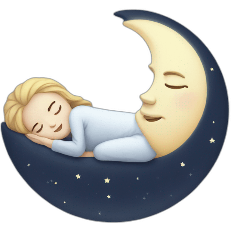 sleeping moon emoji