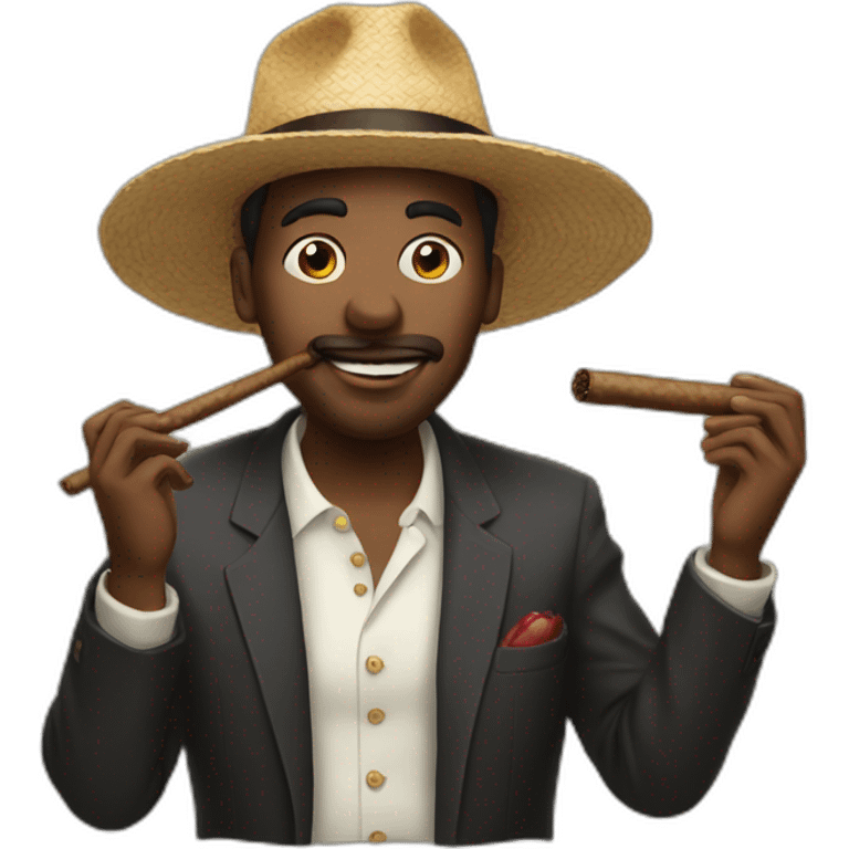 The man who eats cigars emoji