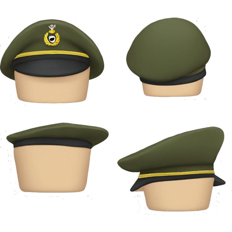 Army side cap. emoji