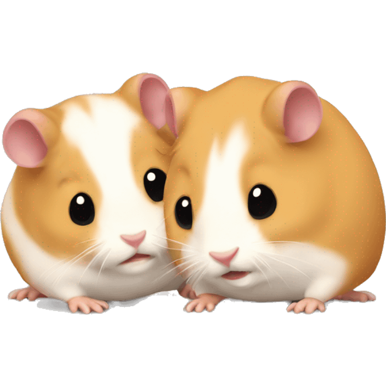 wrestling of two hamsters emoji