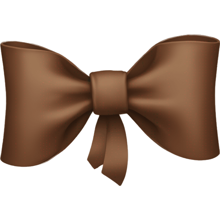 Brown bow emoji