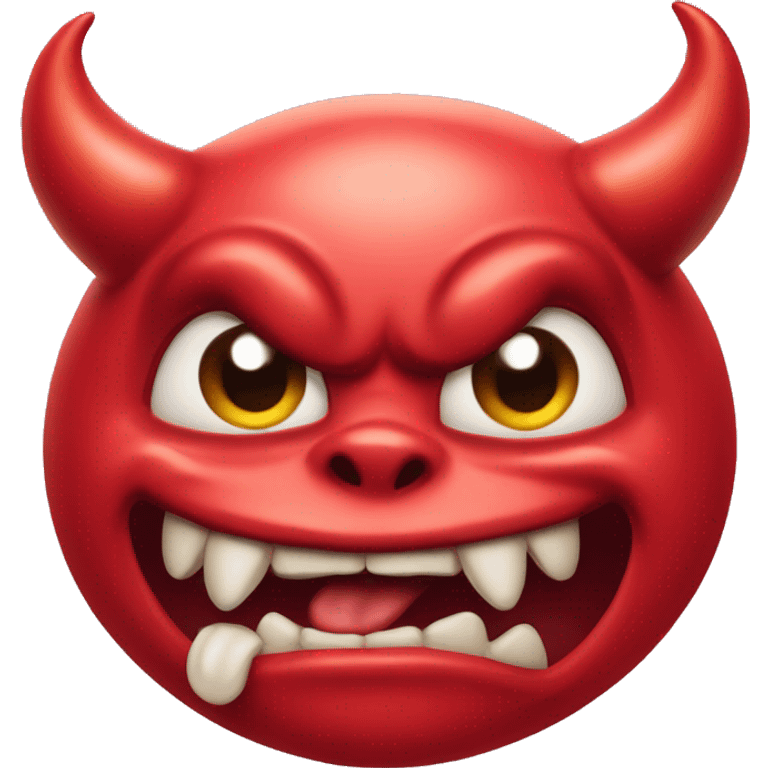 Drooling devil face emoji