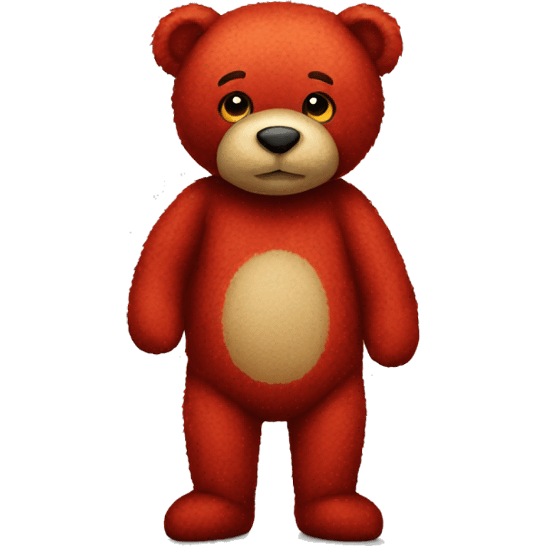 red teddy bear emoji