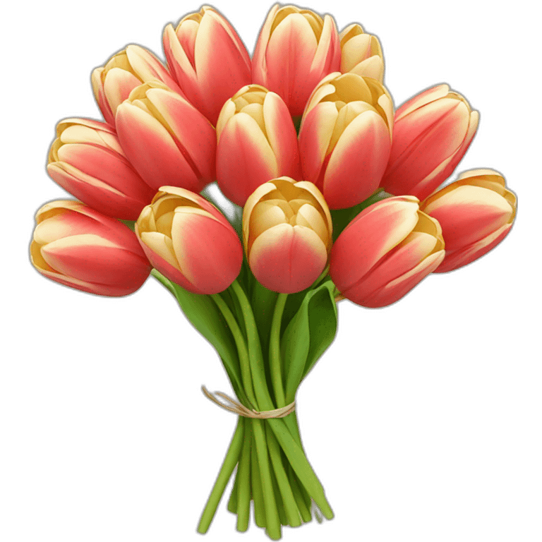 Bouquet o tulips emoji