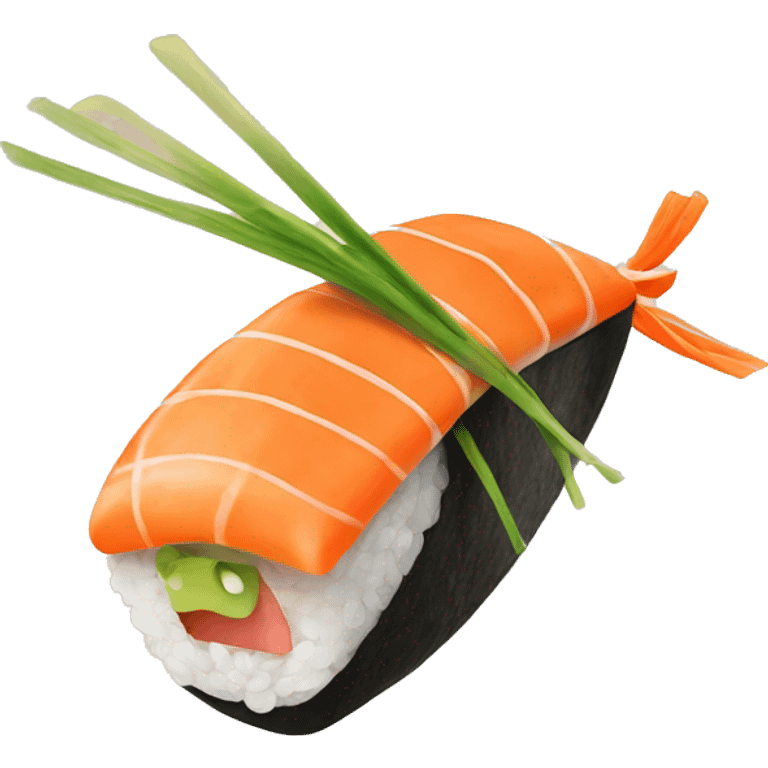 Sushi flying  emoji