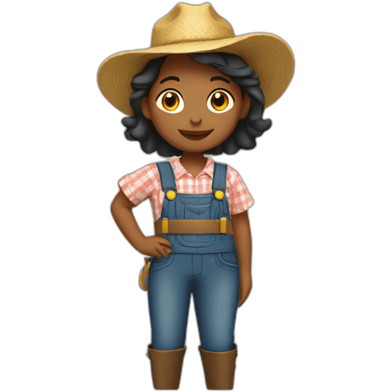 Farmer girl emoji