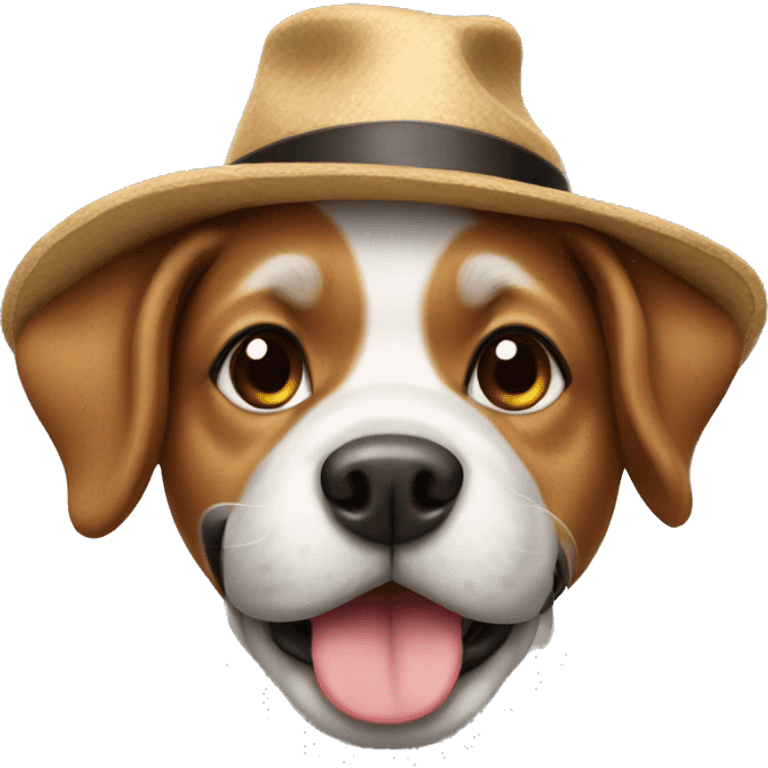 dog with hat emoji