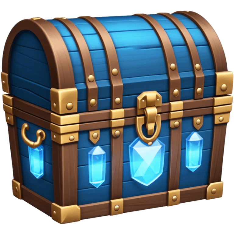 treasure chest glowing blue emoji