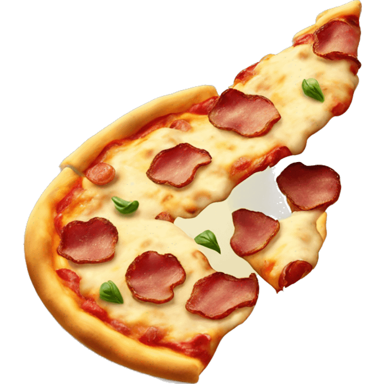 pizza with bacon and potato, size L emoji