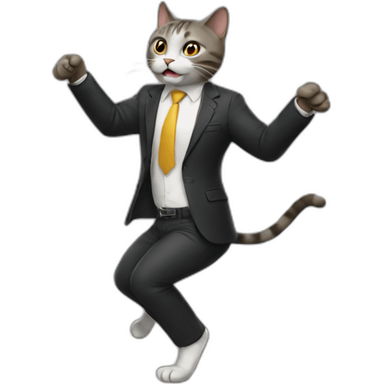 cat dancing to 50 cent emoji