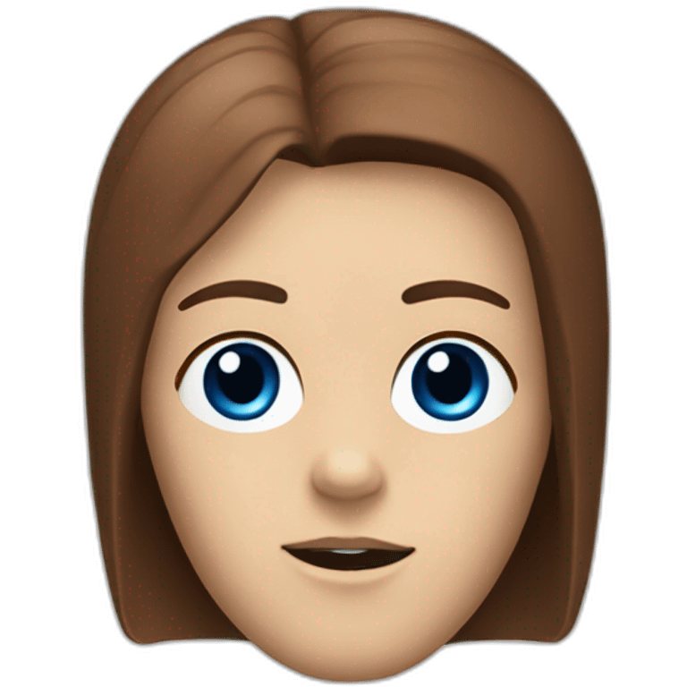 R2-D2 with a humanface (blue eyes and brown hair) emoji