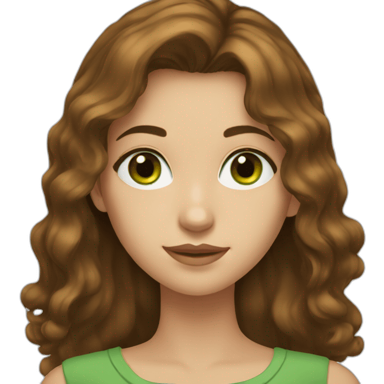 brownhair-green-eyes-girl emoji