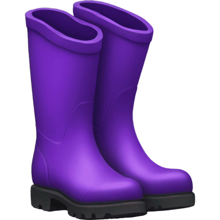 Purple Rain boots  emoji