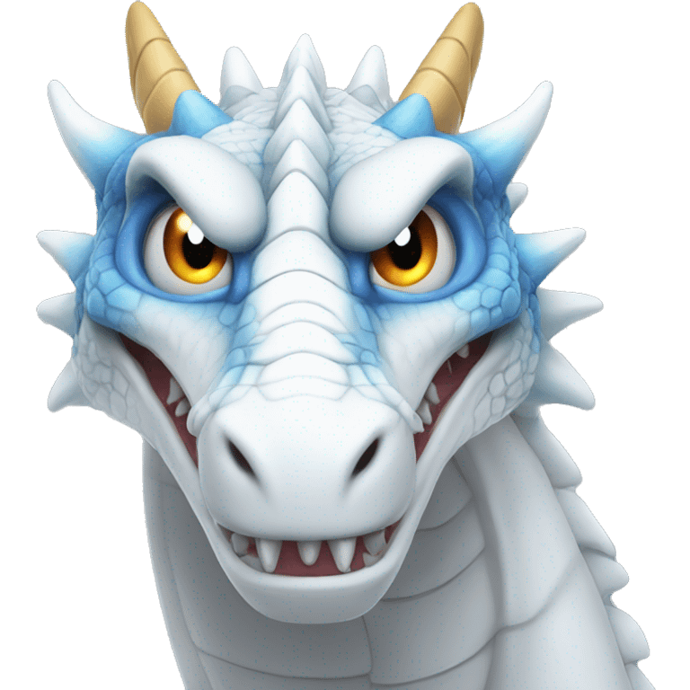 blue eyes white dragon angry emoji