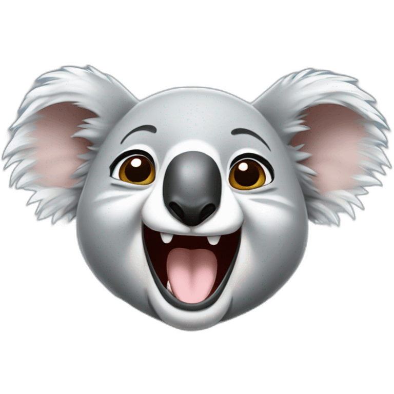 Koala laughing emoji