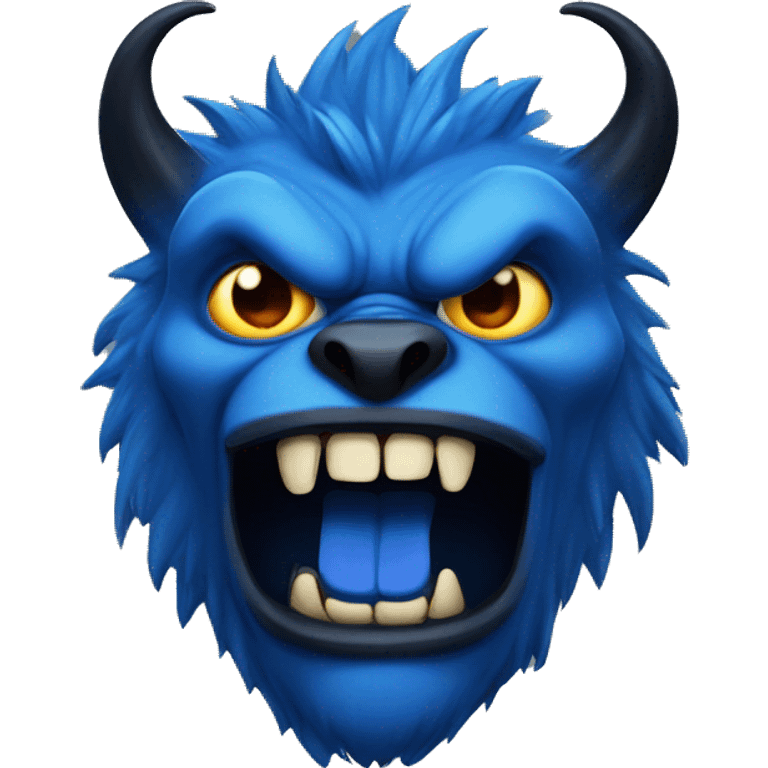 blue beast evil emoji