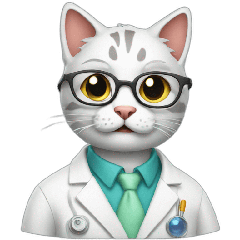 crazed scientist cat emoji