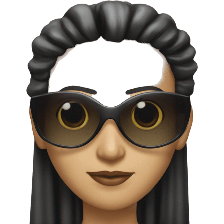 Trinity from the matrix with sunglasses  emoji