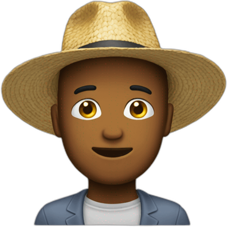 emoji qui pleure avec un chapeau emoji