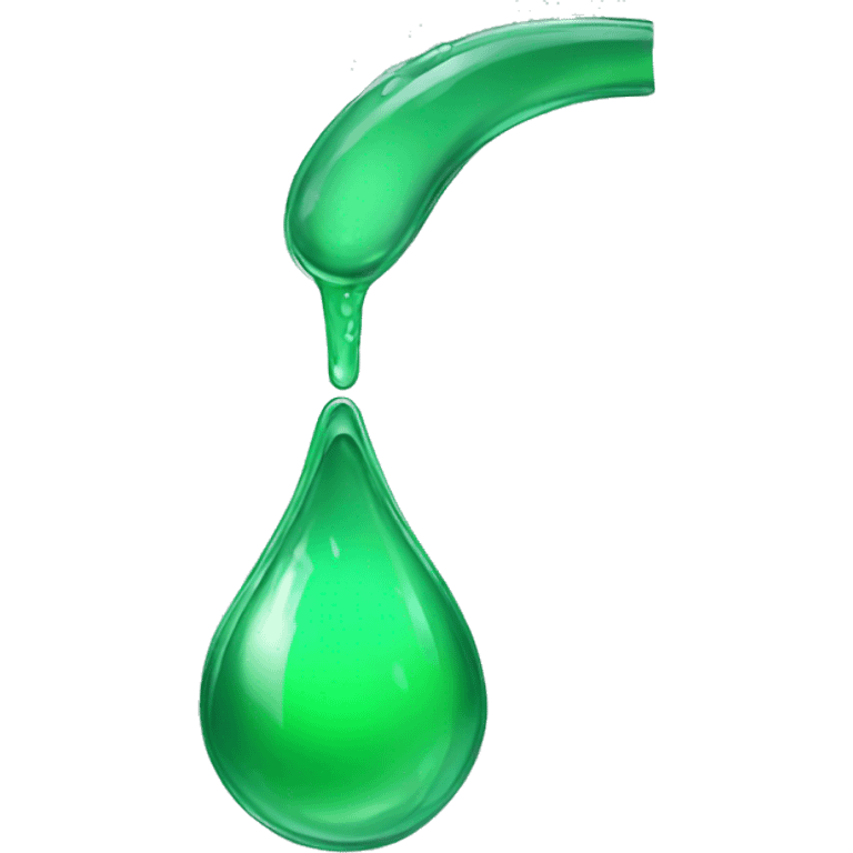 Green  Water Drip emoji