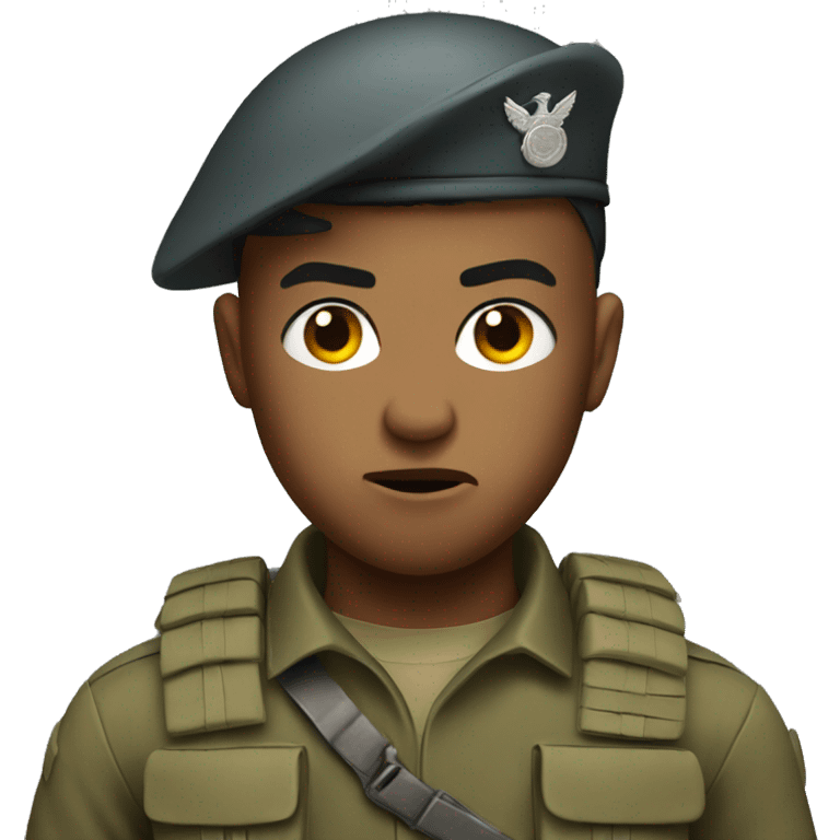 soldier boy from the boys looking angry emoji