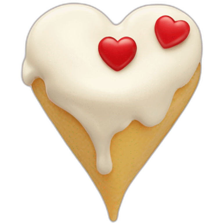 Heart cream emoji