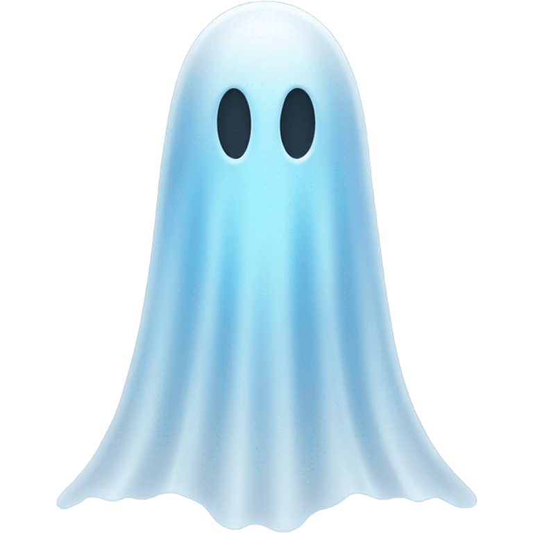 transparent ghost shape, ethereal emoji