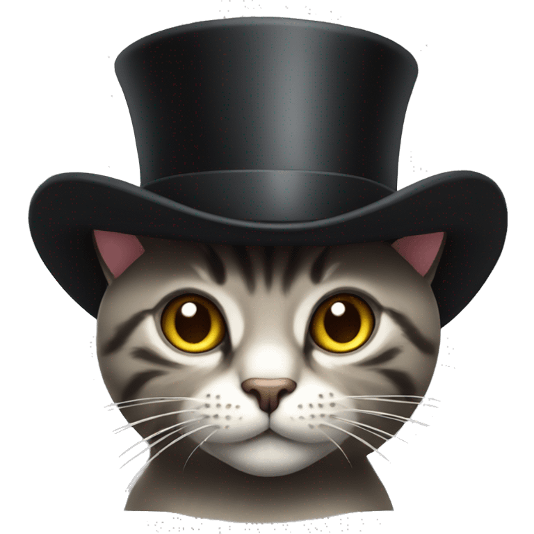 cat in a top hat emoji