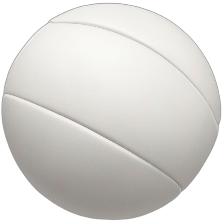 white ball of rugby emoji