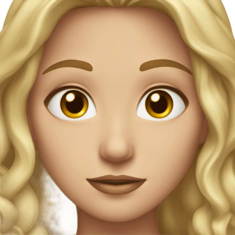 do a white but not too white girl with dirty blond hair brown eyes and gold jewelry emoji