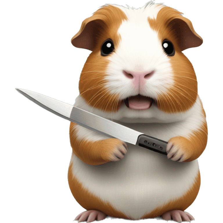 guinea pig with a knife emoji