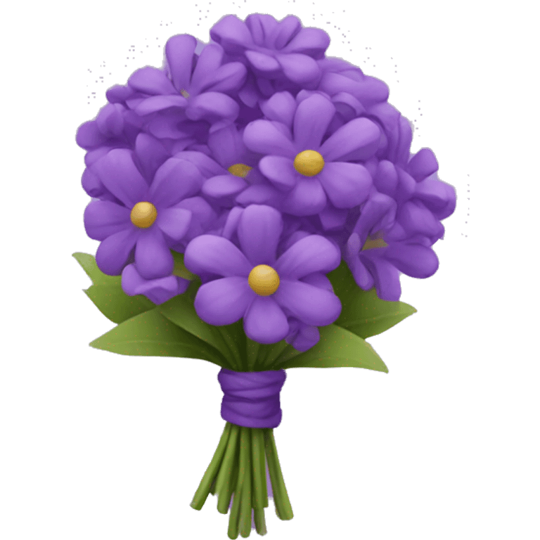 purple bouquet  emoji