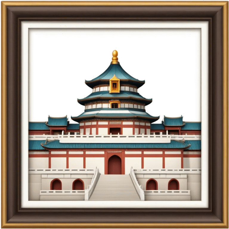 Cinematic Realistic Imperial City of Hu·∫ø Landmark Emoji, showcasing historic palaces and temples rendered with intricate textures and regal, soft lighting. emoji