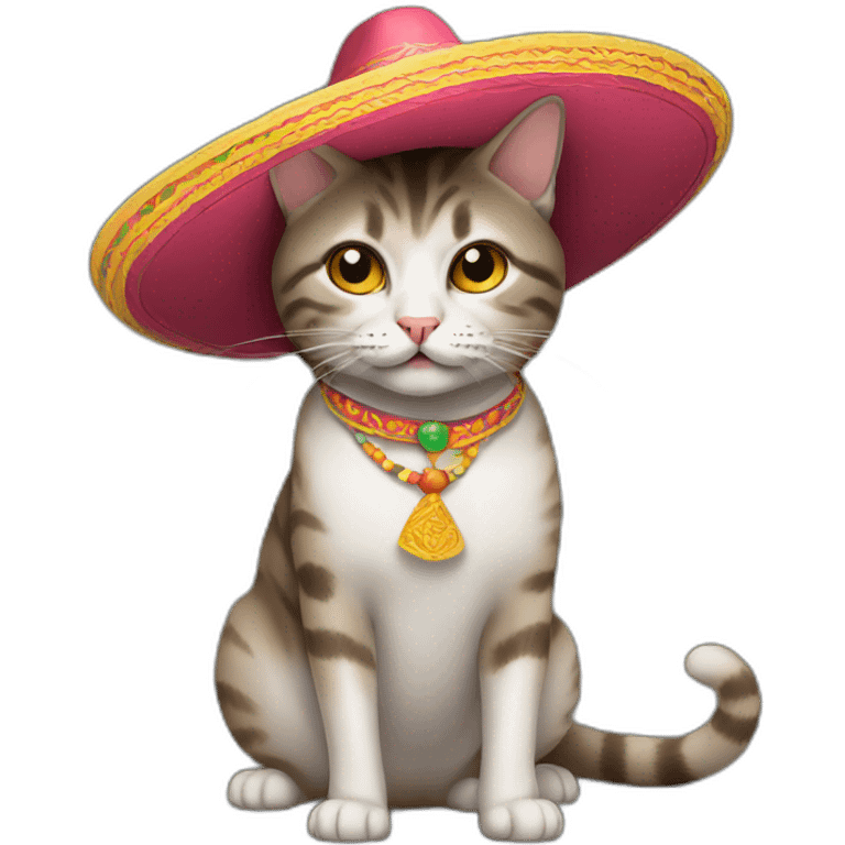 Cat with sombrero  emoji