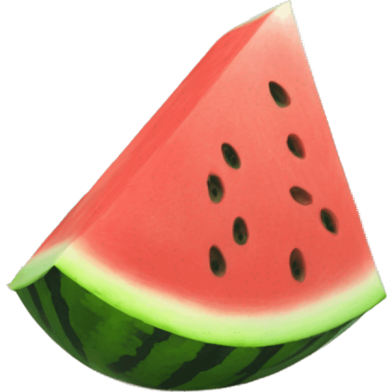 Watermelon in the beach emoji