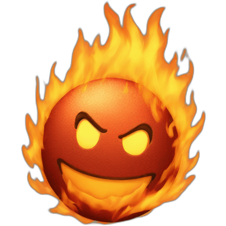 Fire ball emoji