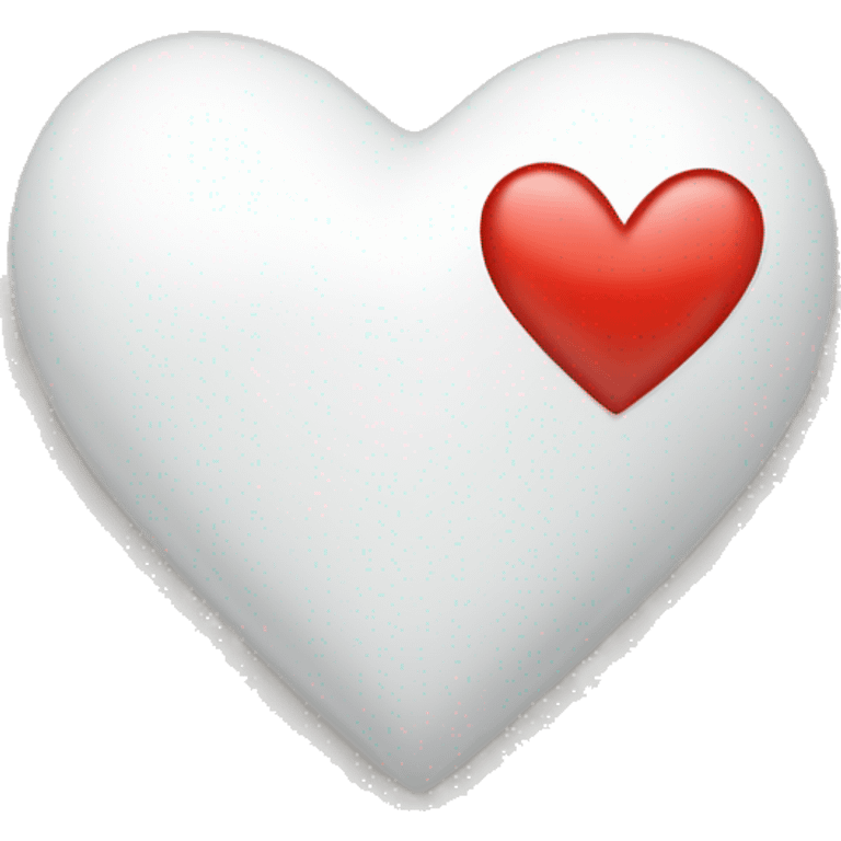 A white heart with I love you inside  emoji