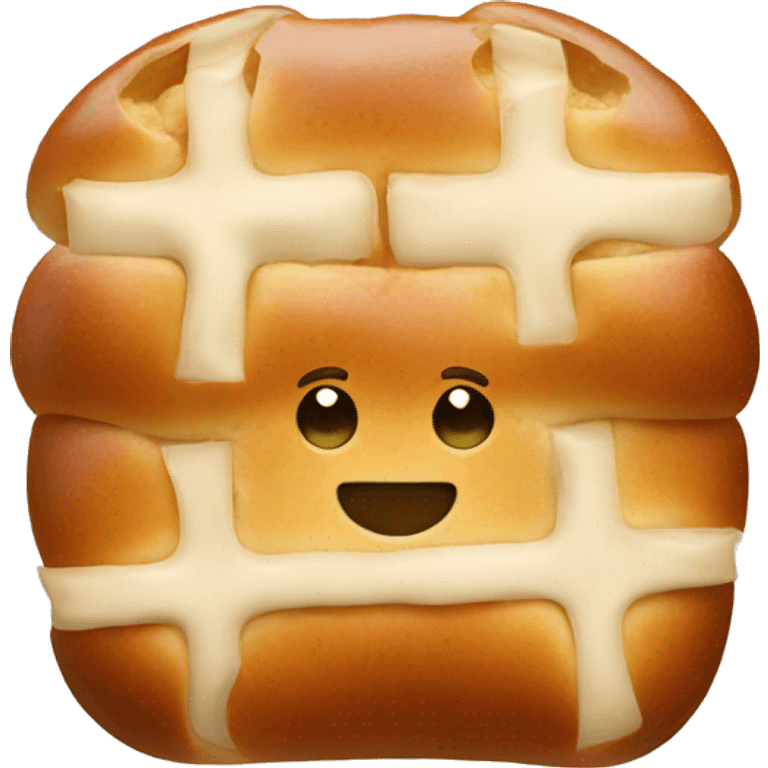 Hot cross bun emoji