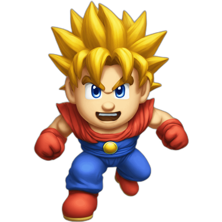 super saiyan mario brother emoji