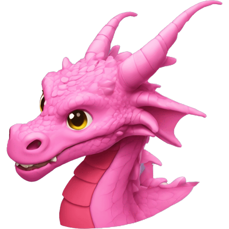 pink dragon head fall in love 🥺 emoji