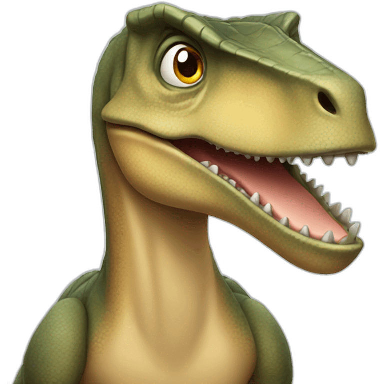 dinosaurs's slightly smiling face emoji