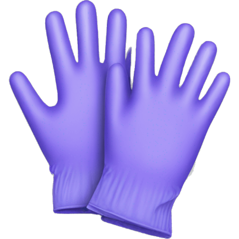 Pair of Nitrile gloves  emoji