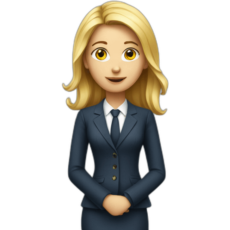 french financial controller girl emoji