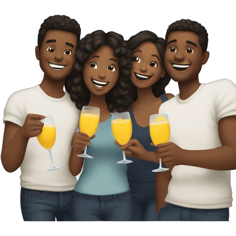 mimosa with friends emoji