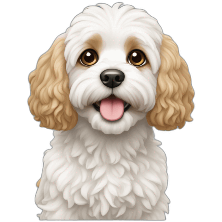 White cavapoo emoji