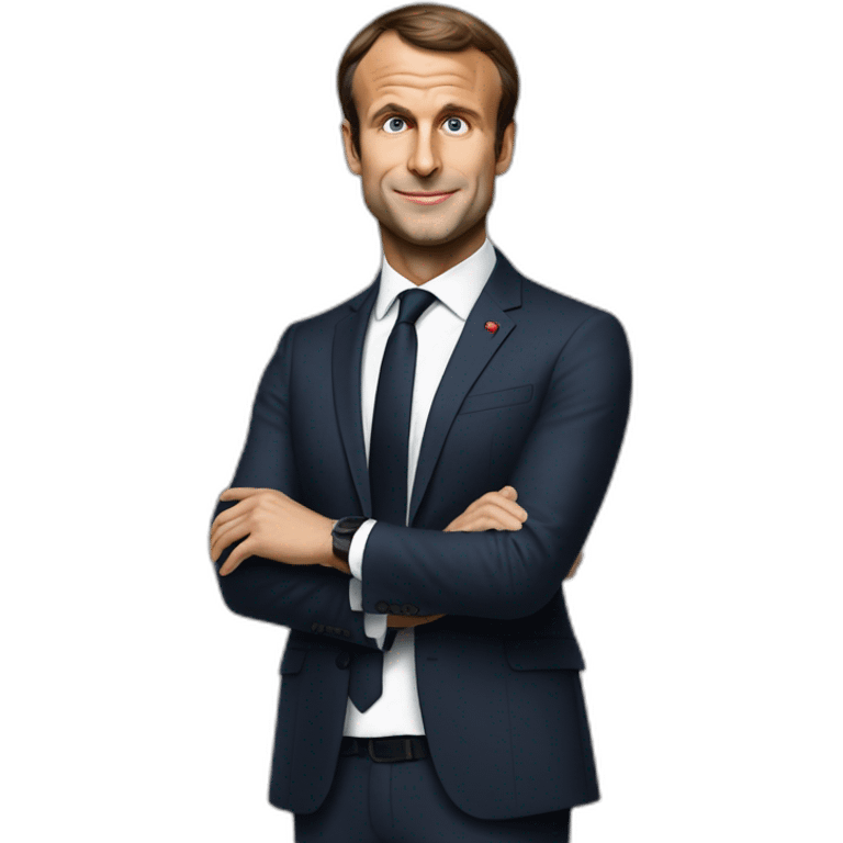 Emanuel Macron sur Brigitte emoji