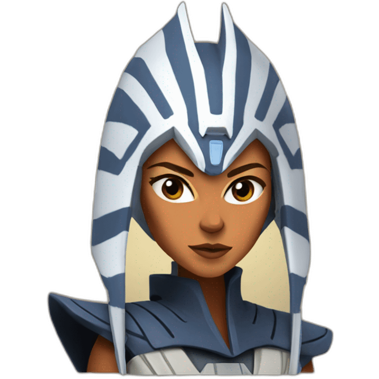 Ahsoka Tano using the Force emoji