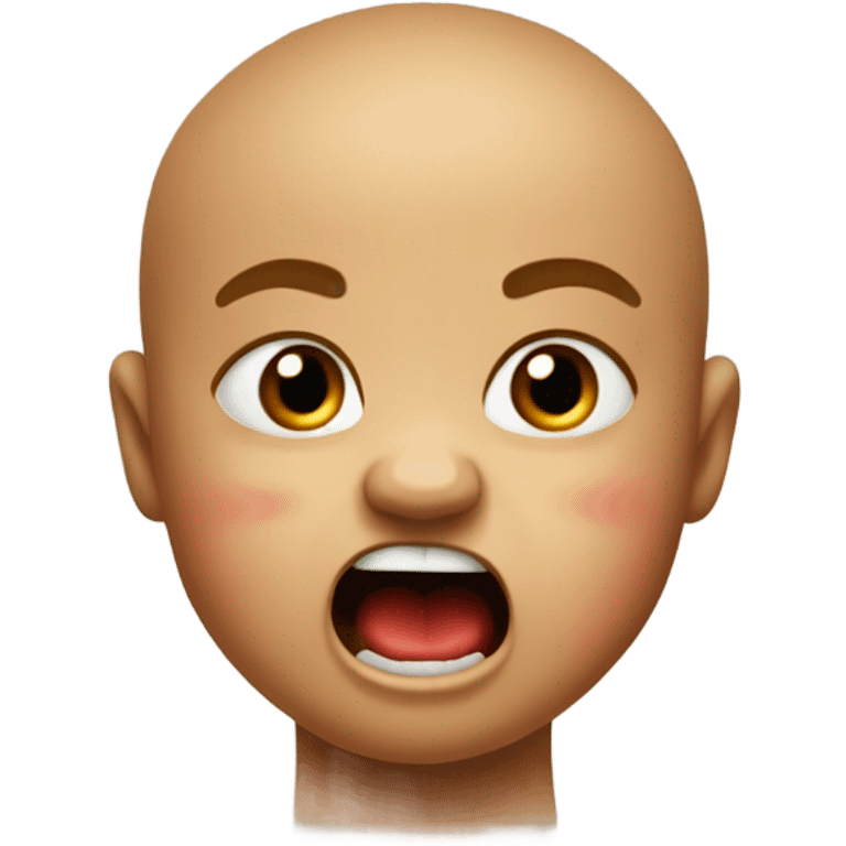 Angry baby emoji