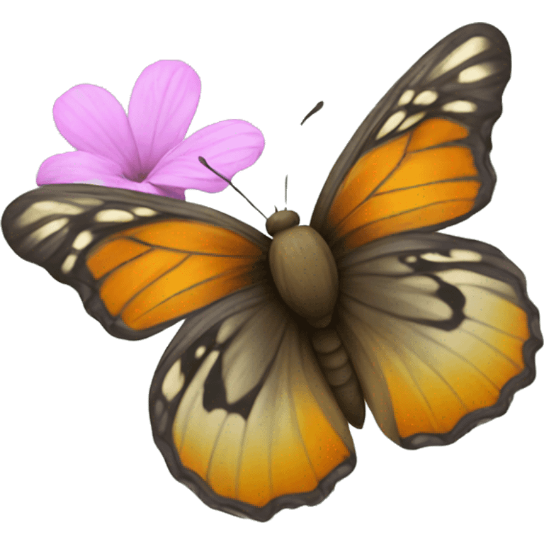 butterfly on flower emoji